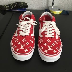 custom vans supreme